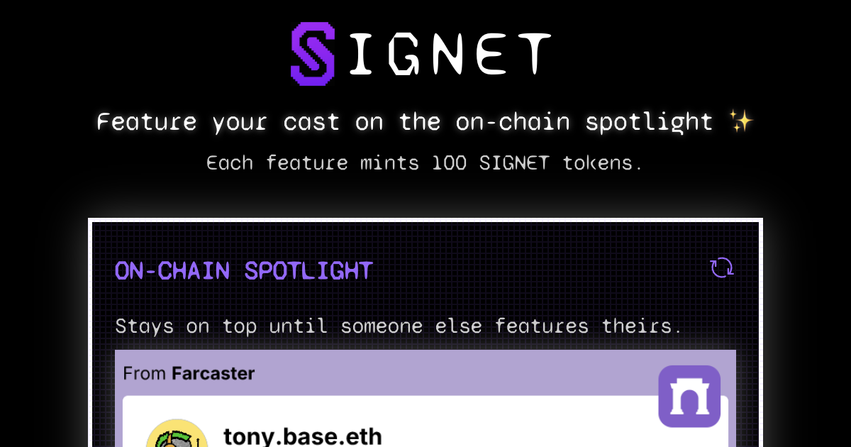 Signet - Farcaster Mini Apps